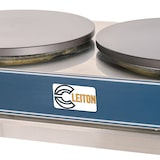 thumbnail of Cleiton® Crepera Profesional Doble Eléctrica de Sobremesa en acero inoxidable con 2 Placas de Hierro Fundido de 40 cm Ø | Crepera Industrial - 6000 W