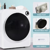 thumbnail of Ablufttrockner 3 kg Kapazität 830W in Weiß mit Dreifachfilter, 5 Programmen, platzsparend, ideal für kleine Wohnungen und Wohnheime