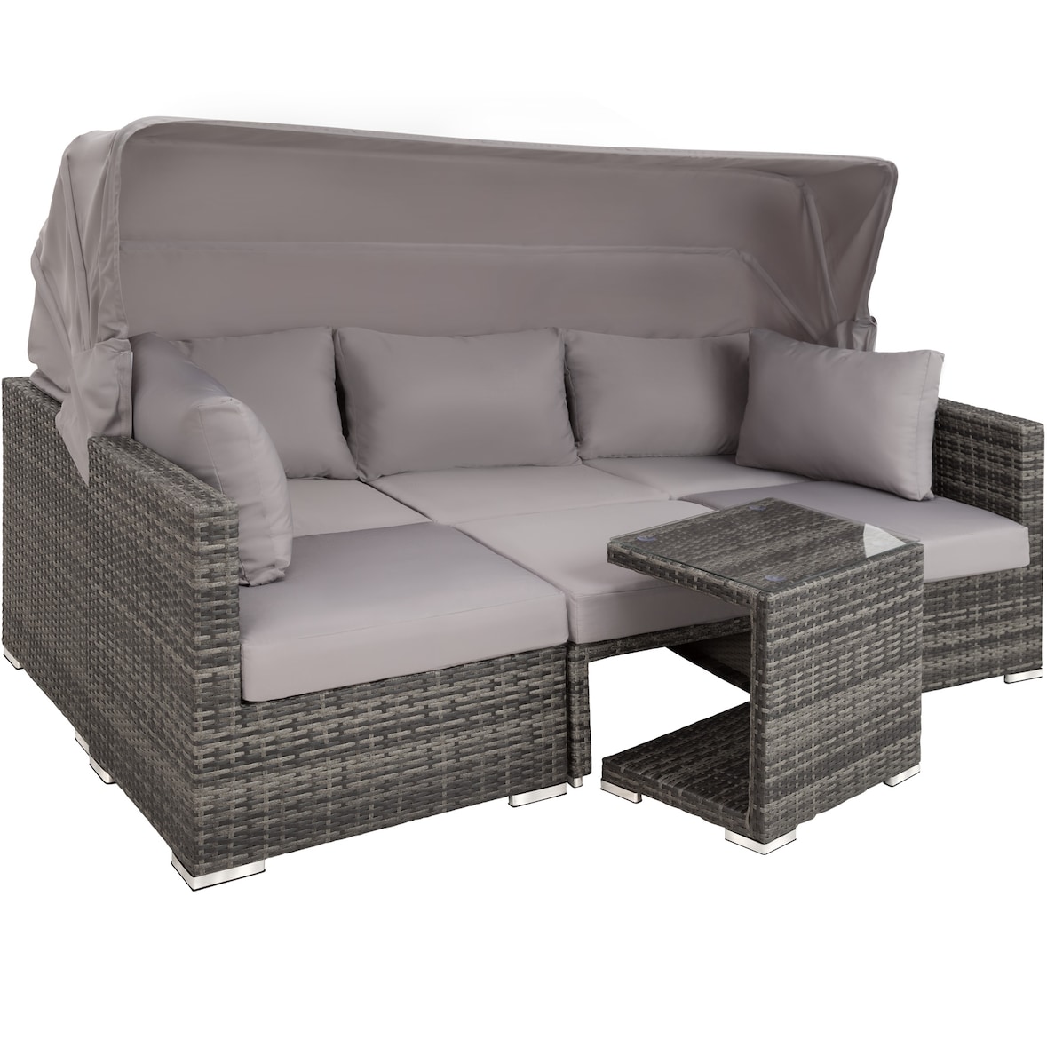 Rattan Lounge mit Aluminiumgestell San Marino  
1