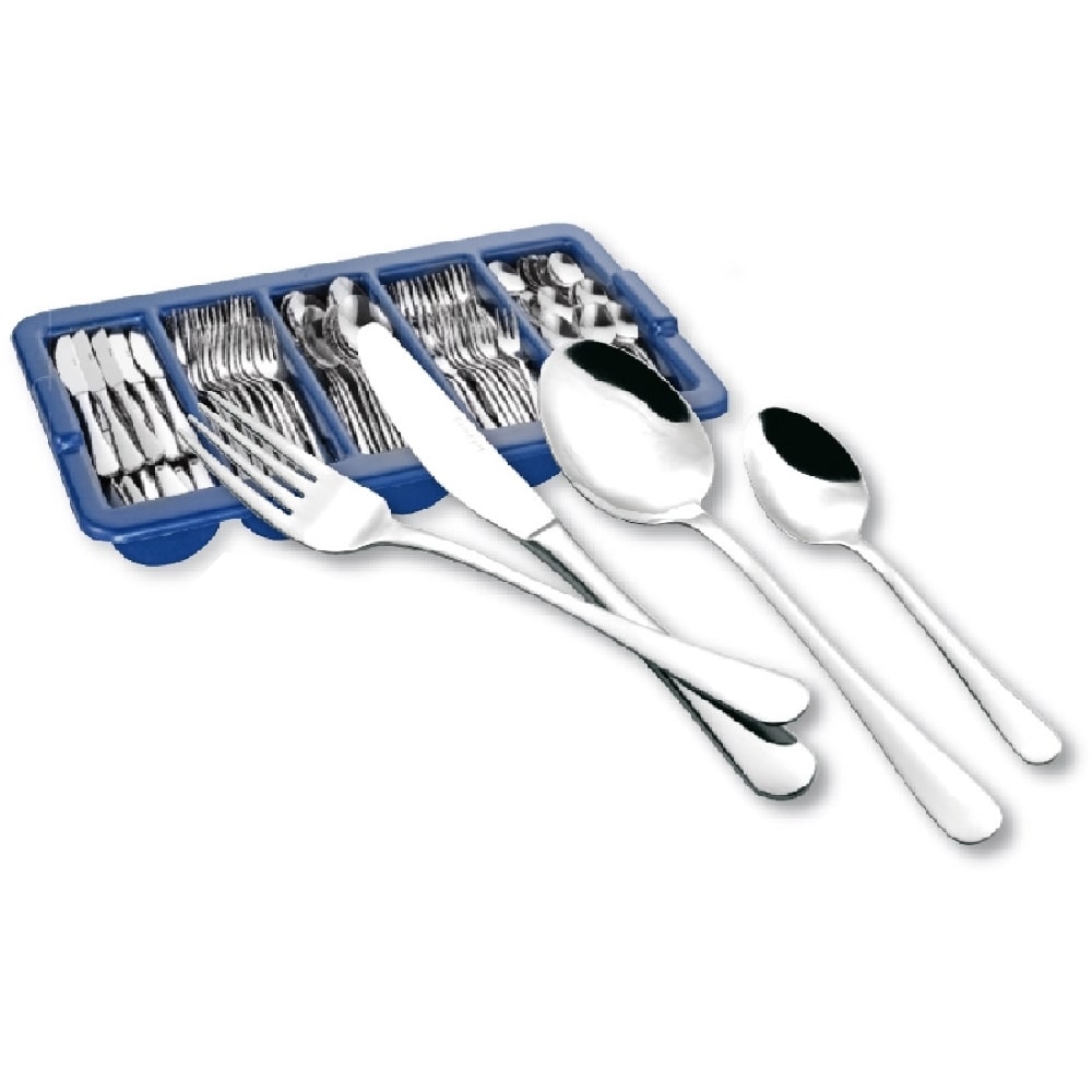 144-tlg. Besteckset SYLVIA, aus Edelstahl 18/0, enthält je 36 Menümesser, Menülöffel, Menügabeln, Kaffeelöffel und 1 Besteckbehälter.