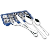 thumbnail of 144-tlg. Besteckset SYLVIA, aus Edelstahl 18/0, enthält je 36 Menümesser, Menülöffel, Menügabeln, Kaffeelöffel und 1 Besteckbehälter.