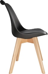 thumbnail of tectake Sillas de comedor FREDERIKKE - Juego de 4 negro/negro