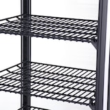 thumbnail of Romux® Vitrine Pasteleira Expositora Refrigerada Vertical 4 Prateleiras 1 Porta Preta 100 Litros Ventilada | Vitrine de Bancada Cristal Reto