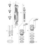thumbnail of Geberit Spülventil Typ 290 für 2-Mengen-Spülung Hochglanz-verchromt
