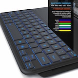 thumbnail of Aplic Tablet-Tastatur, Kunstledercase für iPad Pro 10,5`, Bluetooth Keyboard mit Apple Layout