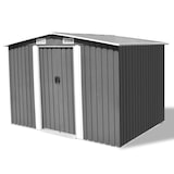 thumbnail of vidaXL Gartenschuppen Grau Metall 257 x 205 x 178 cm