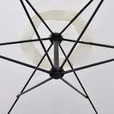 thumbnail of Parasol de jardin en porte-à-faux 3 m blanc sable Modèle Atlas Riviera Élite
