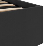 thumbnail of vidaXL Bedframe met opslag hydraulisch LED kunstleer zwart 90x200 cm