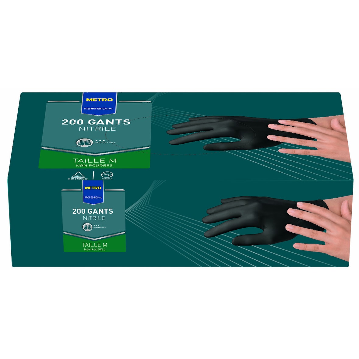 METRO PROFESSIONAL Gant nitrile noir taille M x 200