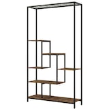 thumbnail of COSTWAY Estante para plantas, 6 niveles, estante metálico para plantas de 180 cm, estante para flores con 10 ganchos en S y estante de rejilla