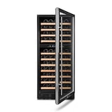 thumbnail of Vinoteca Vinobox 110 2T inox 110 botellas 2 temperaturas, de 5º a 10º y de 10º a 18ºC, 210 W, 11 baldas de madera extraíble