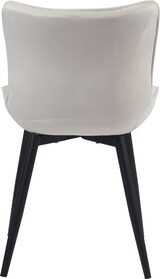 thumbnail of DELUKE® 2er Set Stühle KELCE Samt - 80,5x50x62cm, creme, Kunstleder Metall Gestell Stühle Esszimmerstühle Stuhl Esszimmer Esstisch Stühle Küchenstuhl