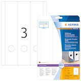 thumbnail of Herma Ordnerrückenschilder ablösbar 297 x 59 mm weiss 25 Bl 75 Etik. LaserInkCopy