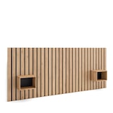 thumbnail of Cabecero con mesitas, 258x107x3cm, Cama de 150,160,180cm, Con almacenamiento, Roble _470_1