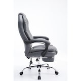 thumbnail of Décoshop26 - Fauteuil de bureau ergonomique en synthétique gris avec repose-pieds et accoudoirs BUR10380