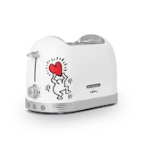 thumbnail of SCHNEIDER Tostadora 2 Ranuras 815W Vintage Colección Keith Haring, Blanco Mate Tech Art  SCTO2KTECW