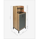 thumbnail of Mobiliara - Meuble de tri Trineo -  Interieur - Mdf finition stratifiée-  1 Bac 70 Litres