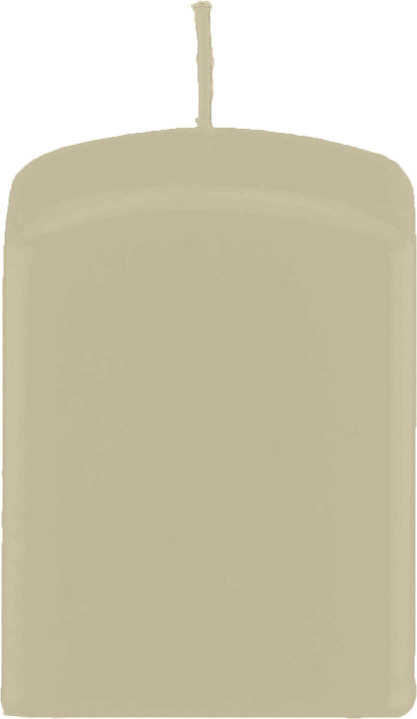 Quader Kerzen, Block Kerzen, quadratische Kerzen Verde Vecchio Antik-Grün 8 x Ø 7/7 cm, 4 Stück