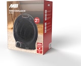 thumbnail of Termoventilador 2 em 1 MEI HL 1015, 2 funções, termostado ajustável, proteção contra sobreaquecimento, 2000W, preto