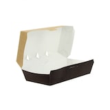 thumbnail of 200 Uds. Caja de cartón negra kraft para hamburguesa menú  Ref EG0049KNG