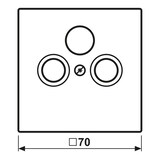 thumbnail of Jung Abdeckung Mess/antik ME 2990 SAT AT ME2990SATAT