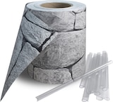 thumbnail of PVC Sichtschutz Streifen Privatsphäre Doppelstabmatten Zaun Folie Schiefer 280m (8x 35m)