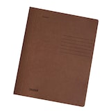 thumbnail of Falken 26001184 Schnellhefter Karton, gebrauchsfertig gefaltet, für DIN A4, 240g/m2 Manila-RC-Krt., intensivfarben, 10er Poly - Dunkelbraun