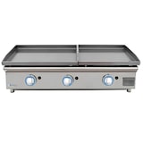 thumbnail of Plancha a gas profesional LUX WORLDMAI de 60+40 cm en acero laminado para hostelería. Plancha INOX para cocina industrial de bar y restaurante.