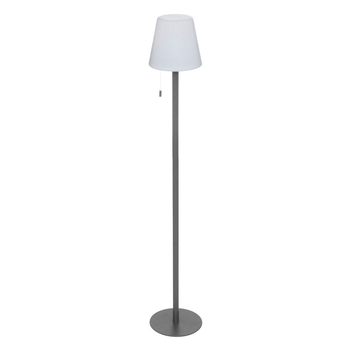 Lampadaire d'extérieur LED rechargeable USB base acier Gris Foncé D 18 x L 105.5 cm