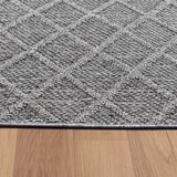 thumbnail of Balkonteppich Raute Wetterfest Waschbar Strapazierfähig Terrasse Garten Schadstoffgeprüft Grau 80x150 cm – CORTINA von Kadima Design