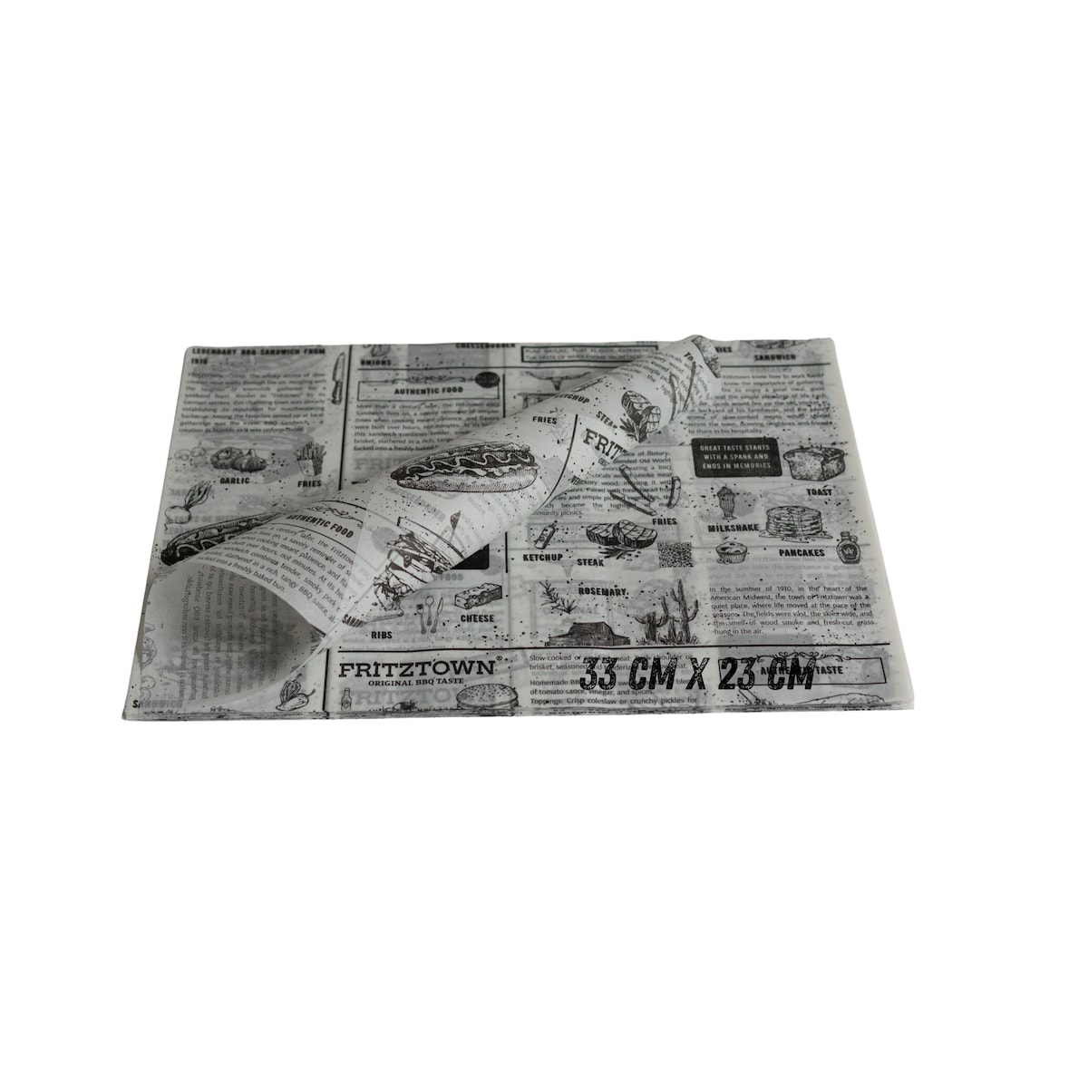 Einschlagpapier fettabweisend 25x25 cm Weiß – 5000 Blatt | FRITZTOWN® DELI Paper | Burgerpapier | Sandwichpapier  |  Verpackungspapier Lebensmittel