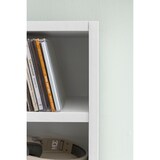 thumbnail of Design Bücherregal WL5.336 Weiß 21x91x25,5 cm mit 6 Fächern, Standregal Holz Regal freistehend Flur, Schmales Wandregal Kinderzimmer, Nischenregal