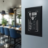 thumbnail of Securit® Wandtafel "Universal" – Schwarz lackierte Holzoberfläche – Montageset inklusive – 60x80cm