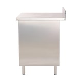 thumbnail of Romux® Mesa de Aço Inoxidável para Hotelaria de Parede com Portas de Batente 1000x600x850 mm Desmontável | Mesa de Trabalho Inox Bar Restaurante