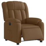 thumbnail of Fauteuil inclinable électrique Marron Tissu Modèle Jermelora