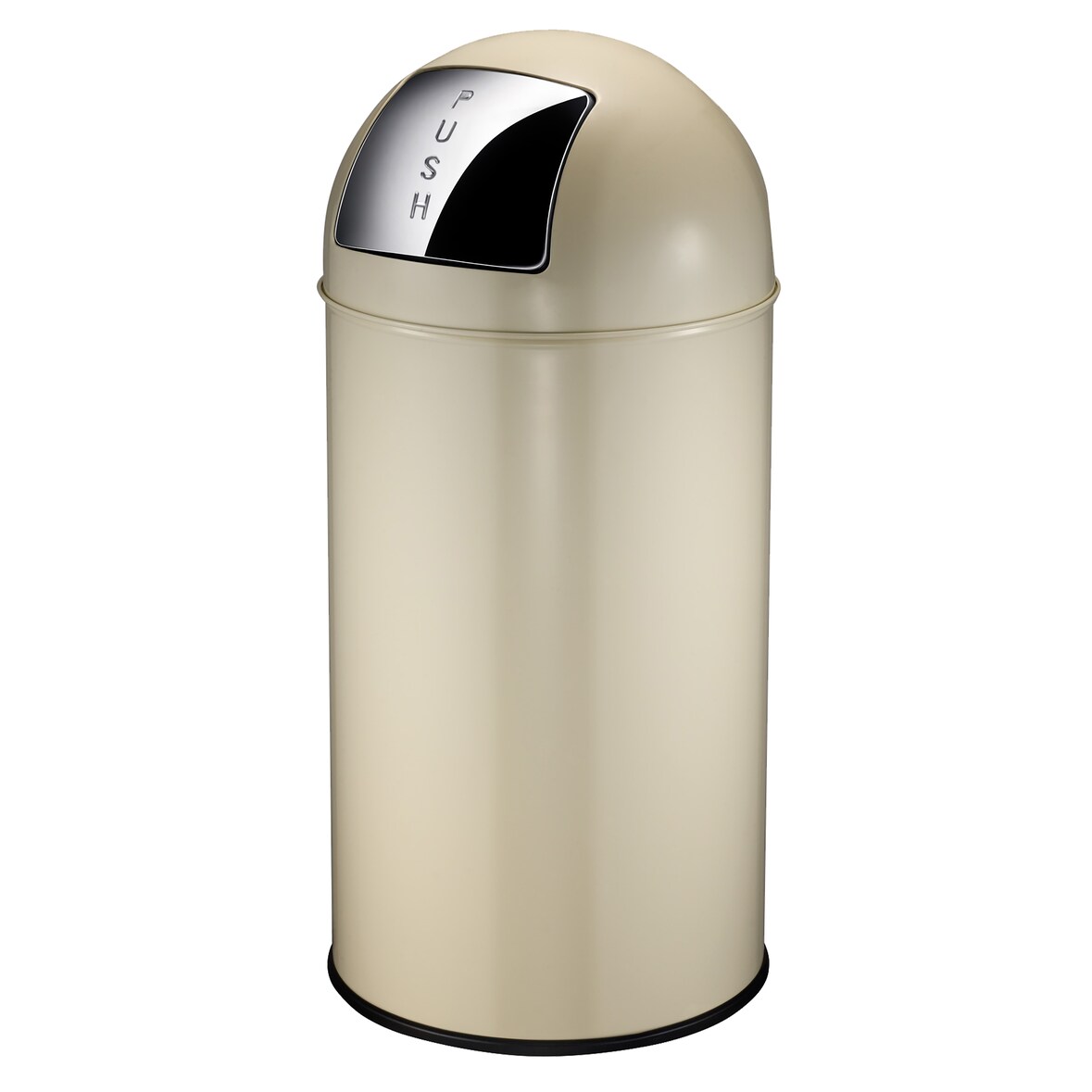 EKO Pushcan prullenbak - 40 l - creme