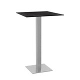 thumbnail of Gastro Stehtisch HPL Compact Premium | 70x70 cm Dunkler Grafit Schiefer | Edelstahlgestell