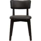 thumbnail of METRO PROFESSIONAL Silla de restaurante tapizada Alisora, set de 2 unidades, madera de haya/piel sintética, negro