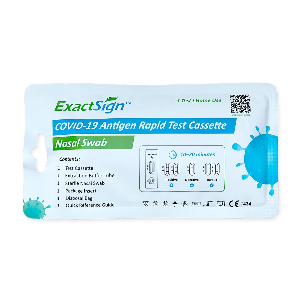 50x ExactSign COVID-19  Schnelltest für Laien nasal CE1434