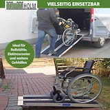 thumbnail of TRUTZHOLM Rollstuhlrampe 122 cm Traglast 272 kg Alu klappbar Antirutsch beschichtet Schwellenrampe