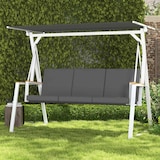 thumbnail of Outsunny Panchina da Giardino con Tettuccio Inclinabile Grigio Scuro