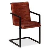 thumbnail of vidaXL Eetkamerstoelen 2 st echt leer bruin