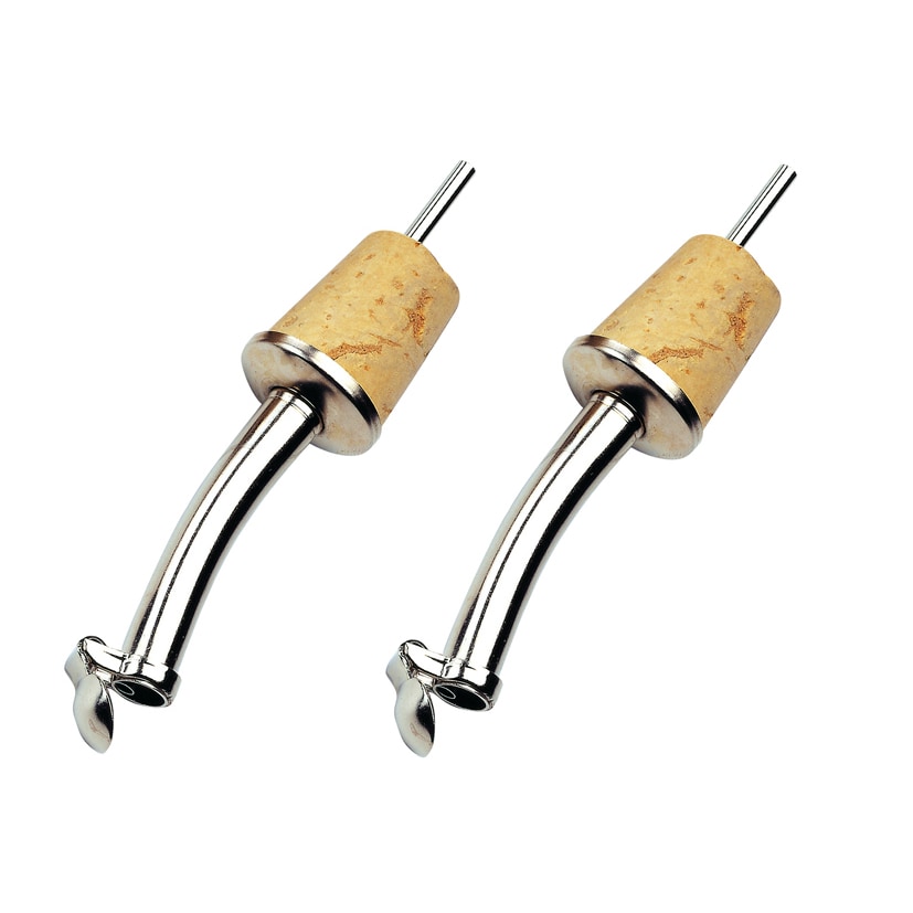 Westmark 2 Ausgießer Classic Standard, Naturkork, Metallkläppchen, 42502280