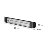 thumbnail of Smartwave Infrarot-Heizstrahler Carbonröhre 2400W WiFi Appsteuerung Schwarz