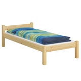 thumbnail of Einzelbett Gästebett Bettrahmen Kiefer massiv 80x200 Futonbett Matratze Rollrost 60.36-08 M