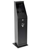 thumbnail of Danieli Store | Cenicero de pie para exterior negro con cerradura | 5 L