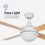 thumbnail of Siroco 4052W Ventilador de Teto Branco-Castanho Pás Reversíveis 132 cm