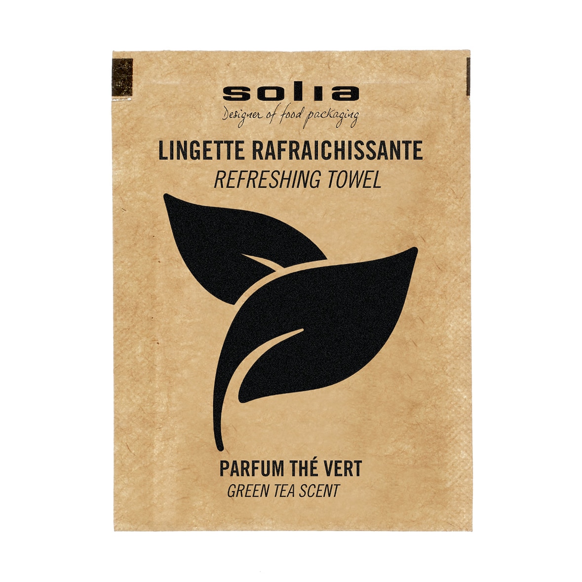 SOLIA Lingette rafraîchissante thé vert - NT26750 - par 500 pièces