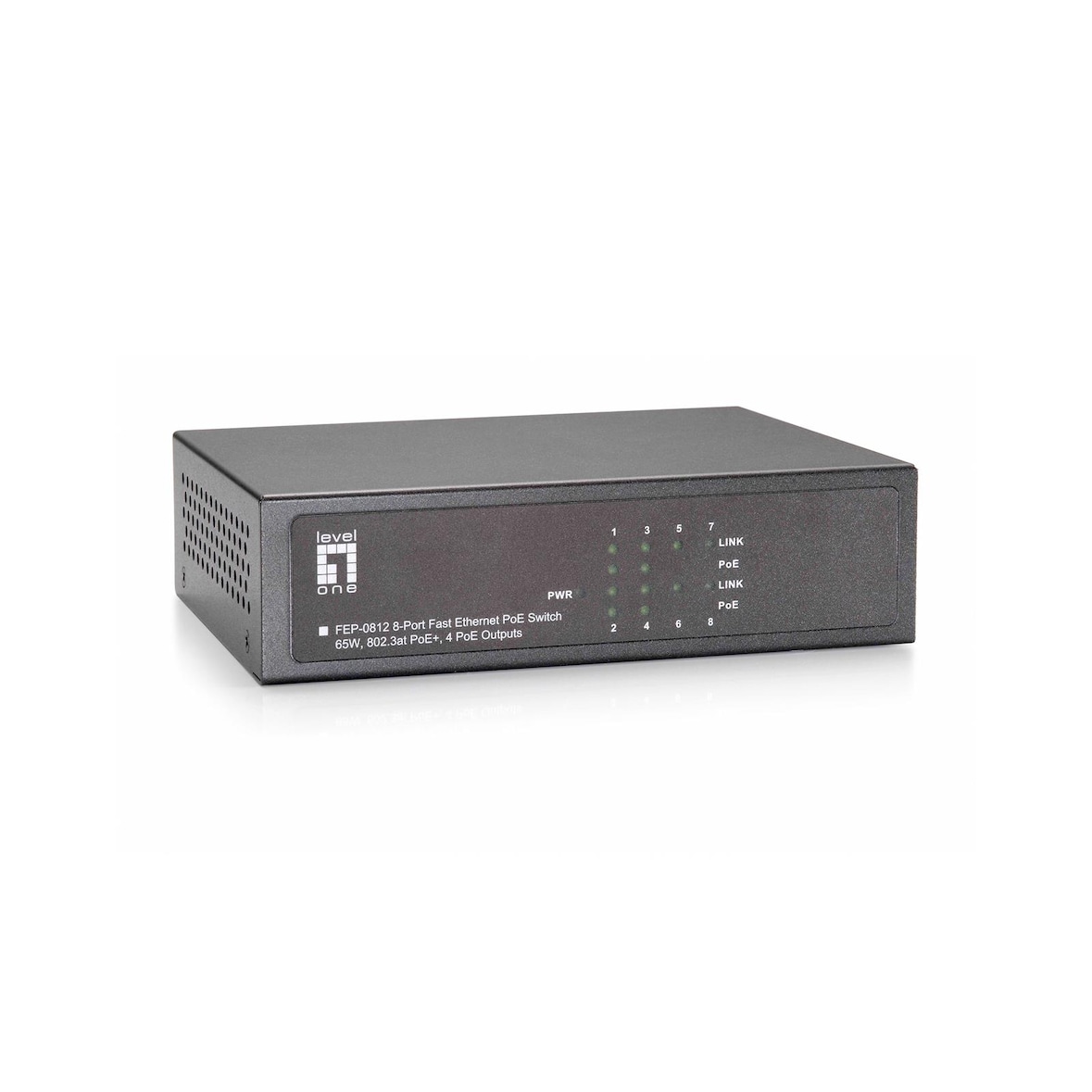 Level One FEP-0812 LevelOne Switch  8x FE FEP-0812                  65W  4xPoE