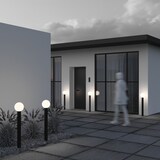 thumbnail of Lampione Per Esterno Moderno Alluminio Nero 1 Luce E27 60W Ip54 A++